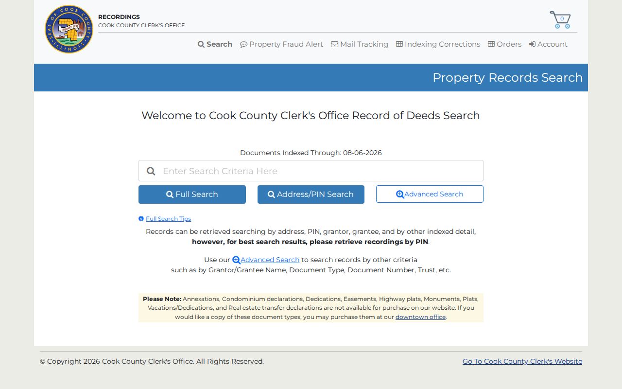 Park Ridge previous residents full address and PIN recording search