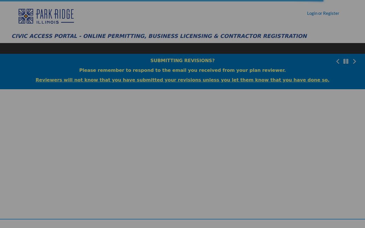 Park Ridge Civic Access portal for address-based permit records